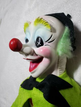 Vintage Rubber Face Rushton Clown RARE 3