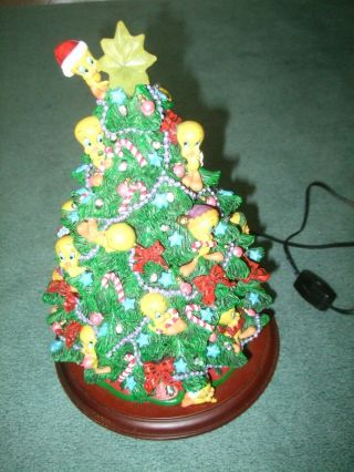 The Danbury The Tweety Christmas Tree Light Up Looney Tunes Rare