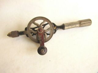 Antique Vintage Goodell - Pratt Eggbeater Hand Crank Drill,  Patent Aug.  13,  1895
