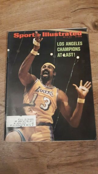 Sports Illustrated May 15,  1972 Wilt Chamberlain Los Angeles Lakers Rare