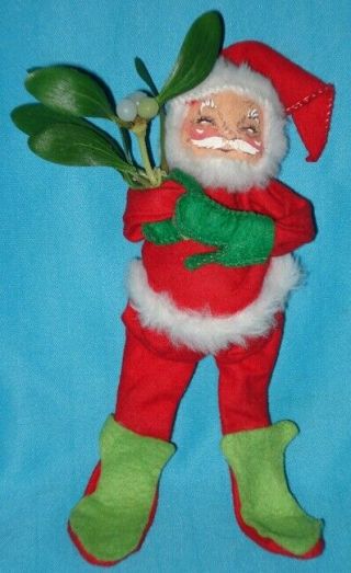 Vintage Annalee Santa Claus & Mistletoe Christmas Figure