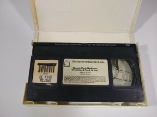 Vintage IWF MUSCLE ROCK MADNESS TOUR VHS Video ROCK & ROLL ' N ' WRESTLING RARE 2