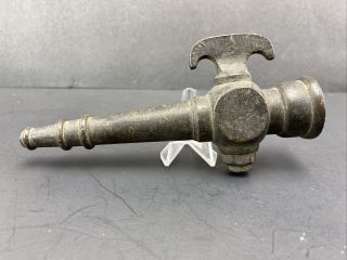 Vintage Solid Brass Garden Hose Nozzle Adjustable Spray Antique
