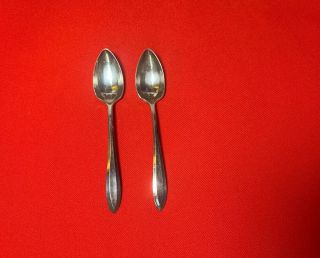 Oneida Community Patrician Fruit Spoons 5 1/4” Silverplate Set Of 2