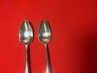 Oneida Community Patrician Fruit Spoons 5 1/4” Silverplate Set of 2 2