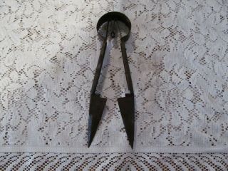 Vintage Antique Grass,  Hedge Clippers Sheep Shears Makers Mark Farm Tool Rustic