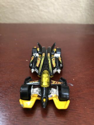 Hot Wheels 2000 Jet Threat 3.  0 Black And Yellow Variation Loose Die Cast 3
