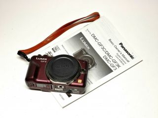 Panasonic LUMIX DMC - GF3 12.  1MP Digital Camera (Body Only) Brown,  Rarely 2