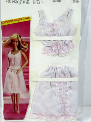 U52 Barbie Doll 1983 Vintage Fashion Fantasy So Pretty Under It All 5549