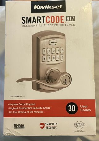 Kwikset Smartcode 917 Keypad Keyless Entry Traditional - Pre - Owned,  Rarely