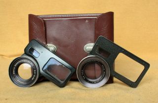 Close Up Lens Set For Werra Rangefinder Cameras Carl Zeiss Jena Made Rare
