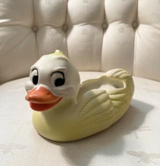 Vintage Delagar Bathtime Rubber Duck - 1970s Ducky Bath Toy Usa
