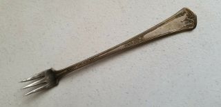Antique,  Vintage Collectible Fork 6 " Silver Plate - S.  E.  B.  - S.  P.  Brass Base