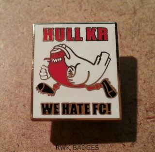Hull Kingston Rovers Rare Rugby League Supporters Enamel Badge