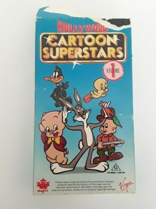 Hollywood Cartoon Superstars Volume 2 Rare Vhs Tape Bugs Bunny (volume 1)