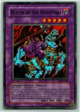 Reaper On The Nightmare - Rare Pgd - 078 1st Edition Yugioh