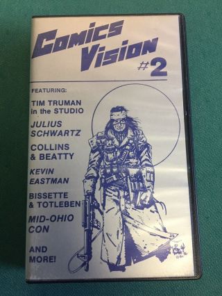 Rare Comics Vision 2 Vhs Tape - Eastman & W/signed Timothy Truman Cover 10 - 30 - 86
