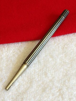 Rare Vintage L & C Hardtmuth Ferosilver Mechanical Silver & Black Lead Pencil