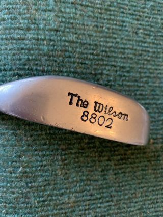 Rare The Wilson 8802 Putter - Rh,  35”,  Beaded Leather Grip - Old School,  Wow