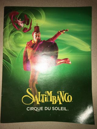 Cirque Du Soleil Saltimbanco Pamphlet Rare Brochure