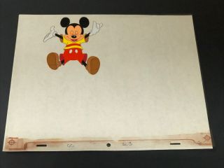 Rare Vintage Animation Mickey Mouse Walt Disney Production Art Cel 4