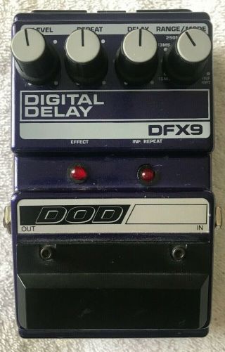 Dod Digitech Dfx9 Digital Delay Echo Rare Vintage Guitar Effect Pedal
