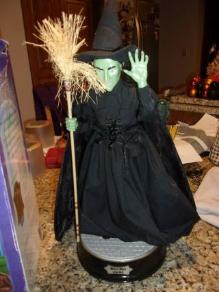 Wicked Witch Of The West - Wizard Of Oz - Gemmy Animated And Says Phrases - - Rare