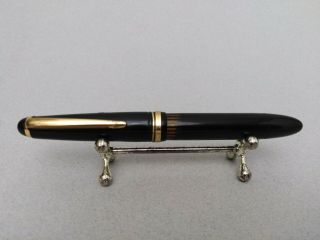 GREIF Gold 110 f Celluloid Piston Fountain Pen 14k F Flex Nib Unique Rare 1940s 3