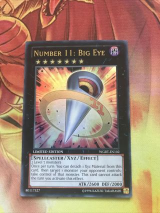 Wgrt - En102 Yugioh Number 11: Big Eye,  Ultra Rare,  Lmt Edition