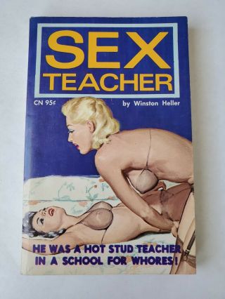 Private Edition Paperback Sex Teacher Winston Heller Sleaze Gga Lesbian Rare