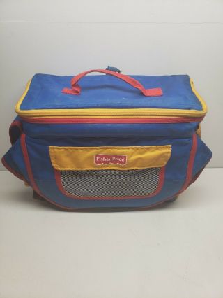 Vintage Fisher - Price 1999 79463 Booster Seat Lunch Box Baby Bag Rare Chair