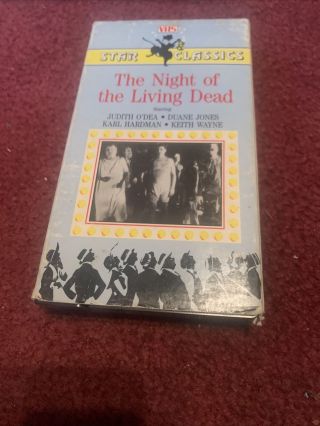 1985 Star Classics - The Night Of The Living Dead (1968) Vhs - Rare Cover Art