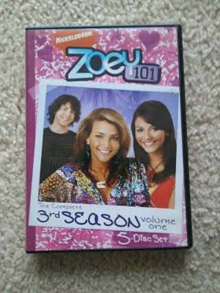 Zoey 101 - The Complete 3rd Season Volume One 3 Disc Set Dvd Rare