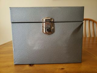 Vtg Hamilton Skotch Kooler Corp.  Porta - File Metal File Storage Box - 1960/70 