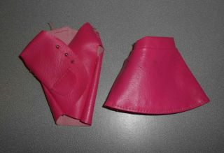 Vintage Barbie Clone Maddie Mod Hot Pink Vinyl Skirt W/ Vest