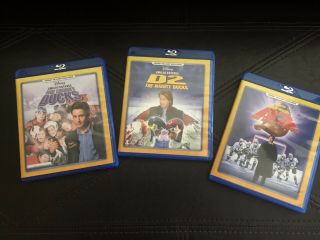 The Mighty Ducks Trilogy 1 2 3 D1 D2 D3 (blu - Ray,  2017) Disney Movie Club - Rare