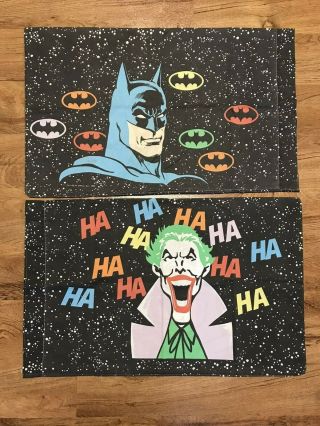 Rare Vintage 1989 Batman & Joker DC Comics Full Sheet Set - Complete Set 2