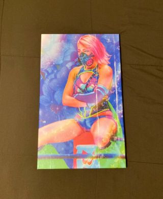 Hana Kimura Stardom Wrestling Canvas Art 12”x20” Rare Artwork