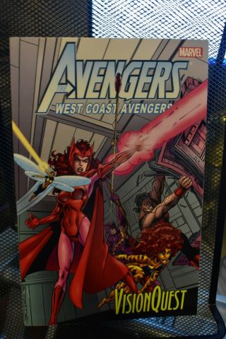 Avengers West Coast Vision Quest Marvel Tpb Rare Scarlet Witch John Byrne