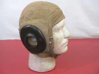 Wwii Us Army Air Force Aaf Type An - H - 15 Summer Flying Helmet - Size Small - Rare