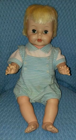 Vintage 1965 Baby Boo Vinyl & Plastic Baby Doll By Deluxe Reading Corp.