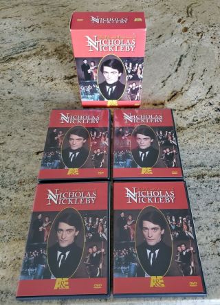 The Life And Adventures Of Nicholas Nickleby Dvd Rare Oop A&e 4 Disc Box Set R1