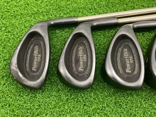 RARE PowerBilt Golf TPS Black Oxide Iron Set 3 - PW Right Handed Steel STIFF 2