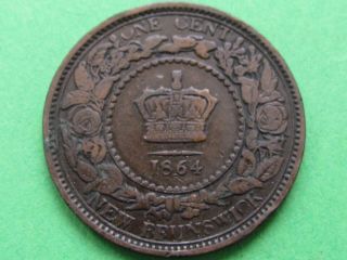 Canada Brunswick (1864 Rare) One Cent Rare Coin