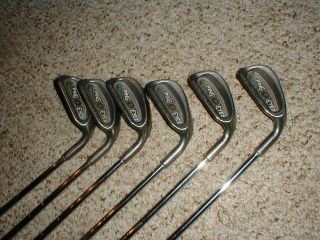 Rare Partial Set Of Ping Eye - 2 Red Dot Golf Club Irons Rh 5 - 7 - 8 - 9 - Pw - Sw Steel