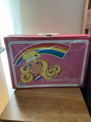 Vintage Tara Toy Co American Beauty Barbie Doll Carrying Case Extra Large