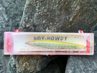 4014vintage Cotton Cordell Tackle Boy - Howdy Fishing Lure 4014