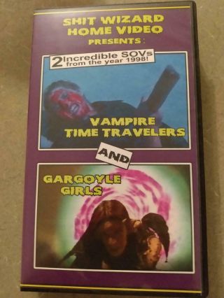 Vampire Time Travelers & Gargoyle Girls Vhs Double Feature Sov Rare