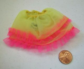 Vtg Mattel Barbie/francie Pink Yellow Slip " Close - Up " 1864 Lingerie Mod 1969