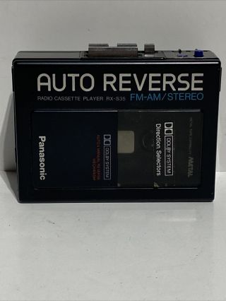 Panasonic Rx - S35 Stereo Am/fm Auto Reverse Cassette Walkman Rare